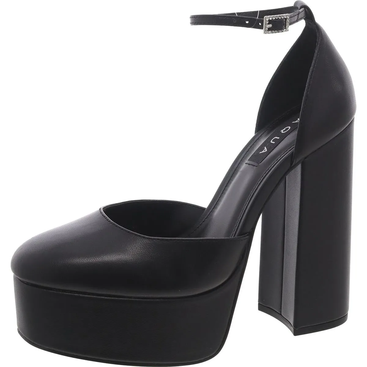Aqua Womens LISA Pumps Ankle Strap Platform Heels