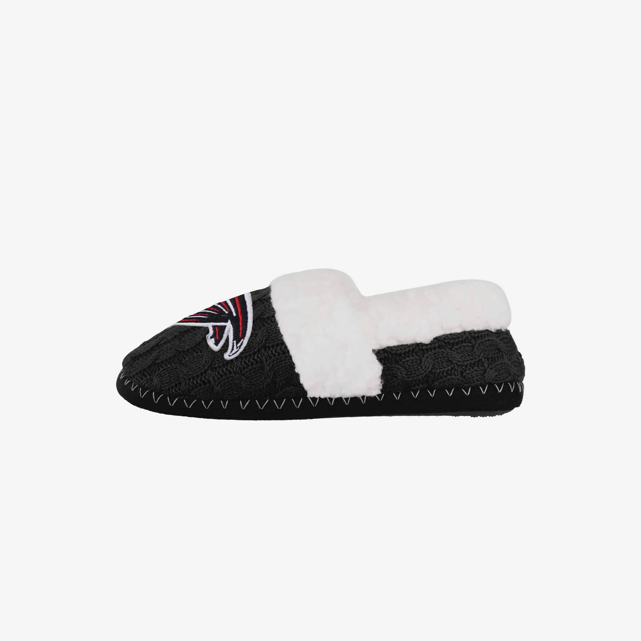 Atlanta Falcons Womens Team Color Moccasin Slipper