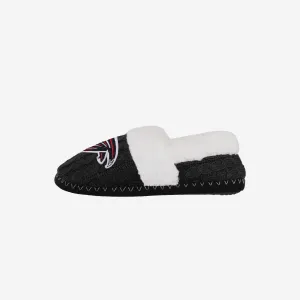 Atlanta Falcons Womens Team Color Moccasin Slipper