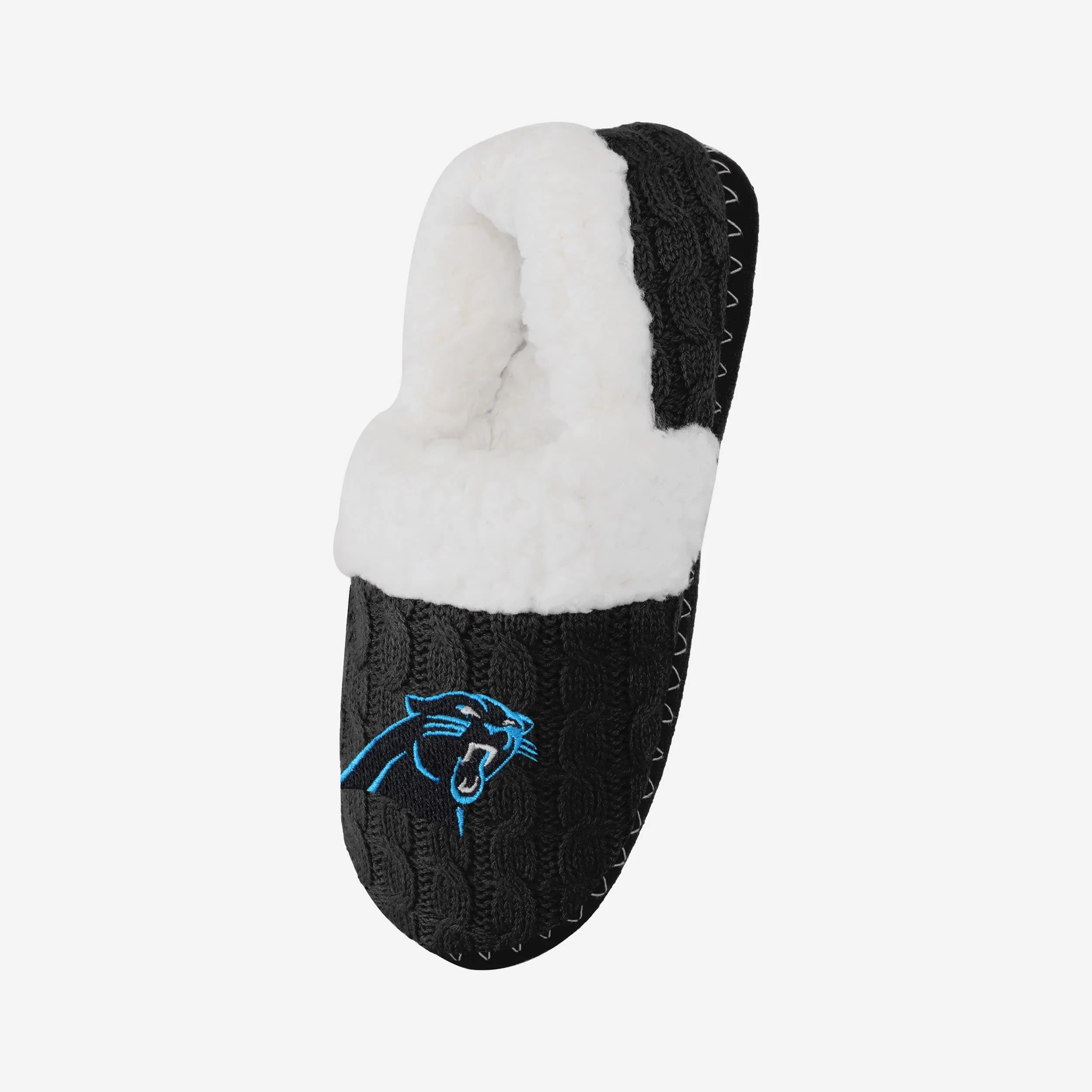 Carolina Panthers Womens Team Color Moccasin Slipper