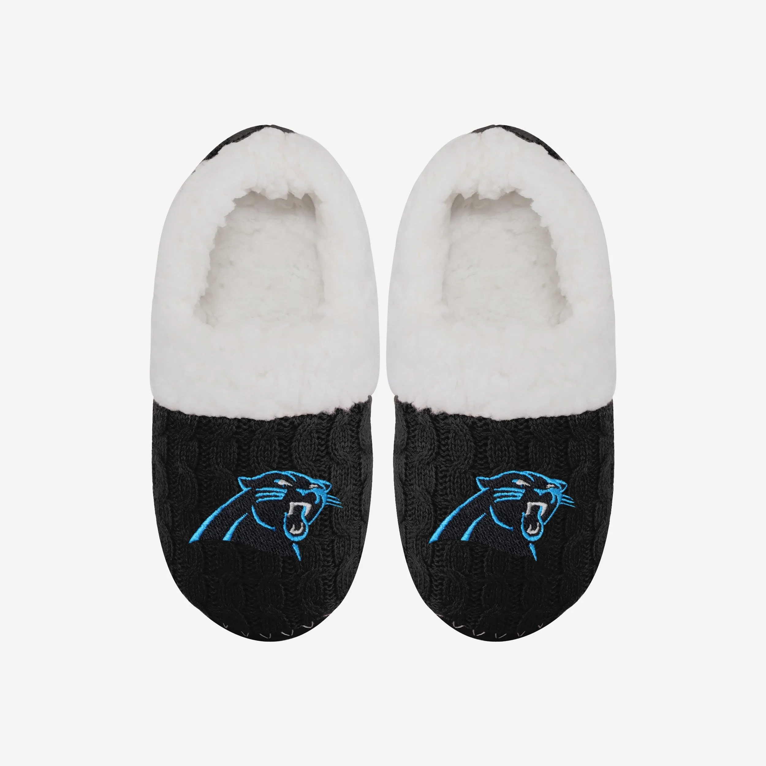 Carolina Panthers Womens Team Color Moccasin Slipper