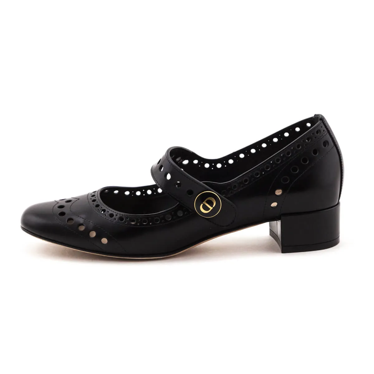 Dior Black Teddy D Mary Jane Pumps Size US 5.5 | EU 35.5
