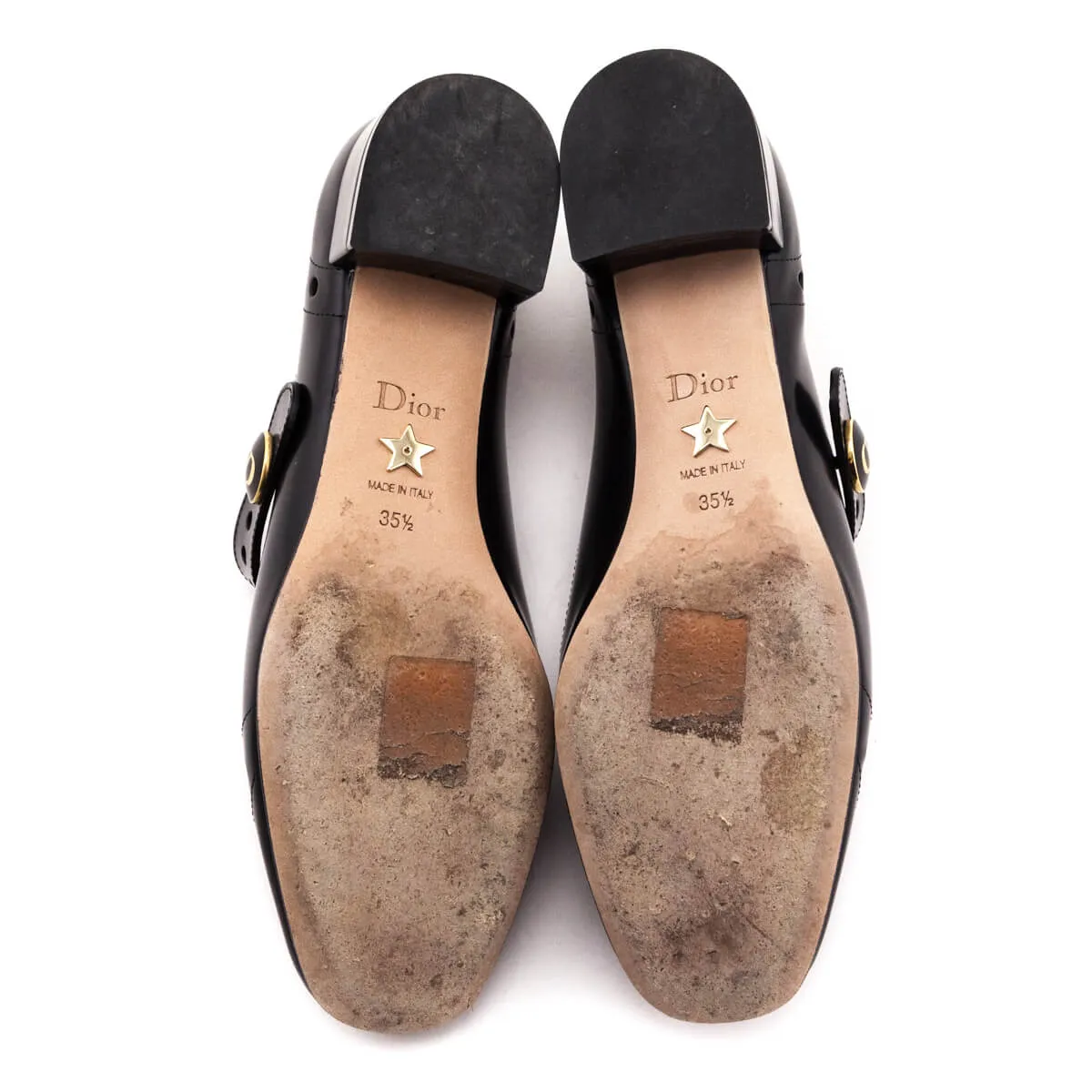 Dior Black Teddy D Mary Jane Pumps Size US 5.5 | EU 35.5