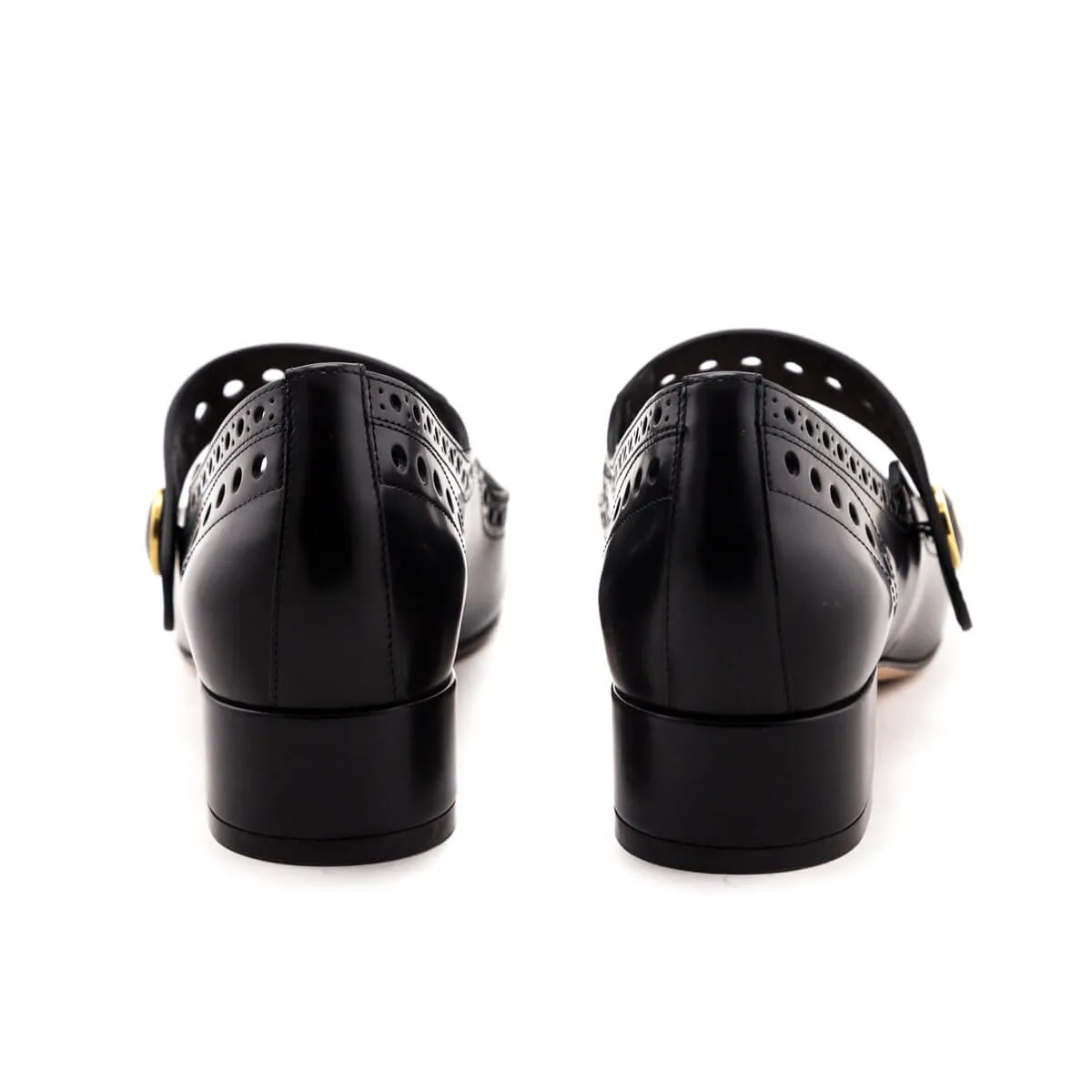Dior Black Teddy D Mary Jane Pumps Size US 5.5 | EU 35.5