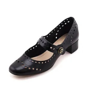Dior Black Teddy D Mary Jane Pumps Size US 5.5 | EU 35.5