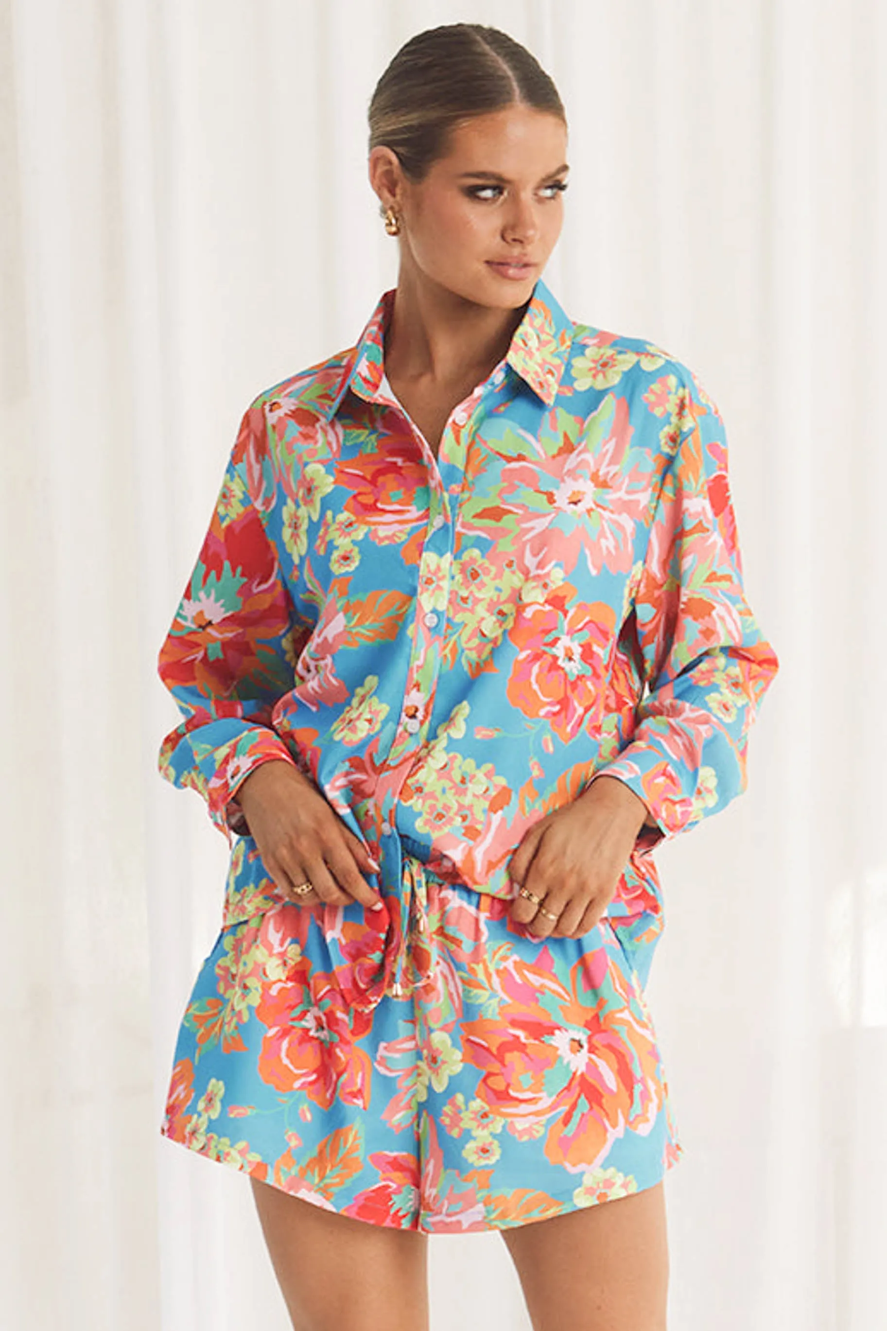 Edenn Shirt / Blue Floral
