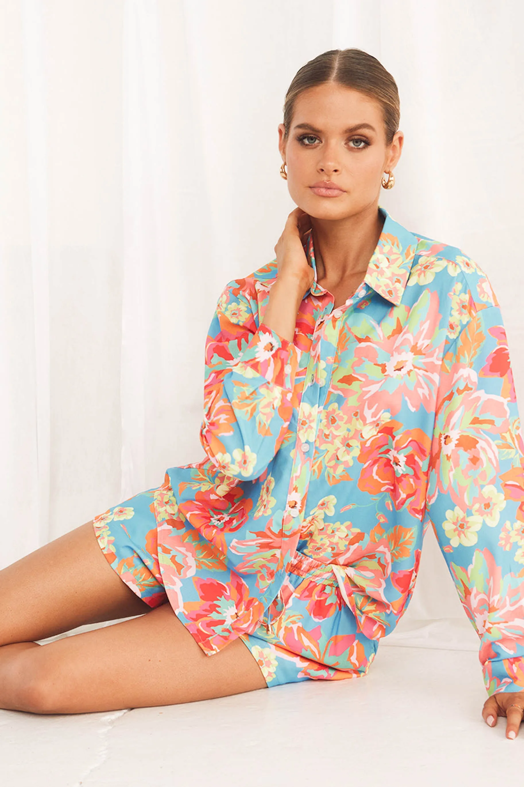 Edenn Shirt / Blue Floral