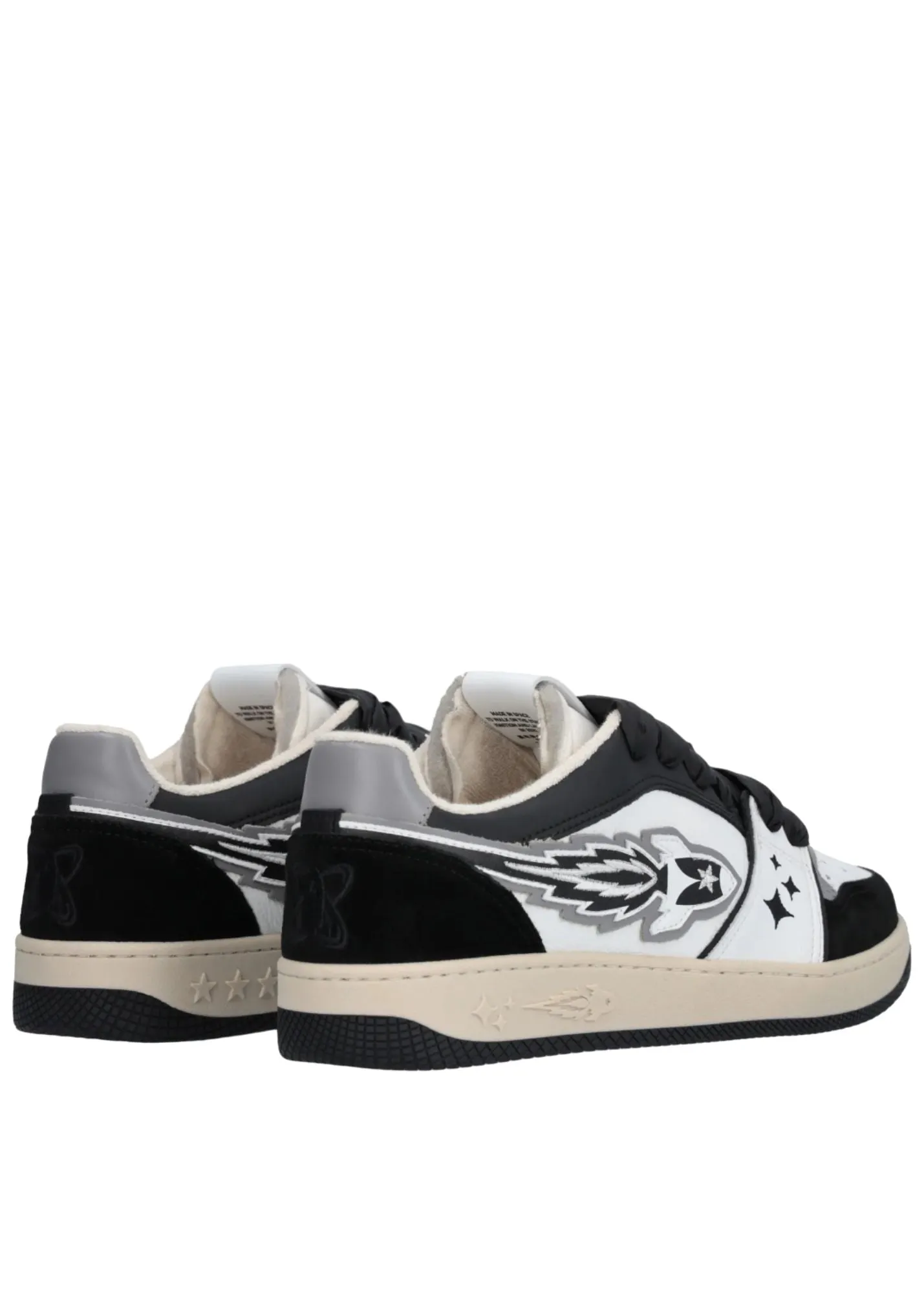 Ej Egg Rocket Low Sneaker-Black And White