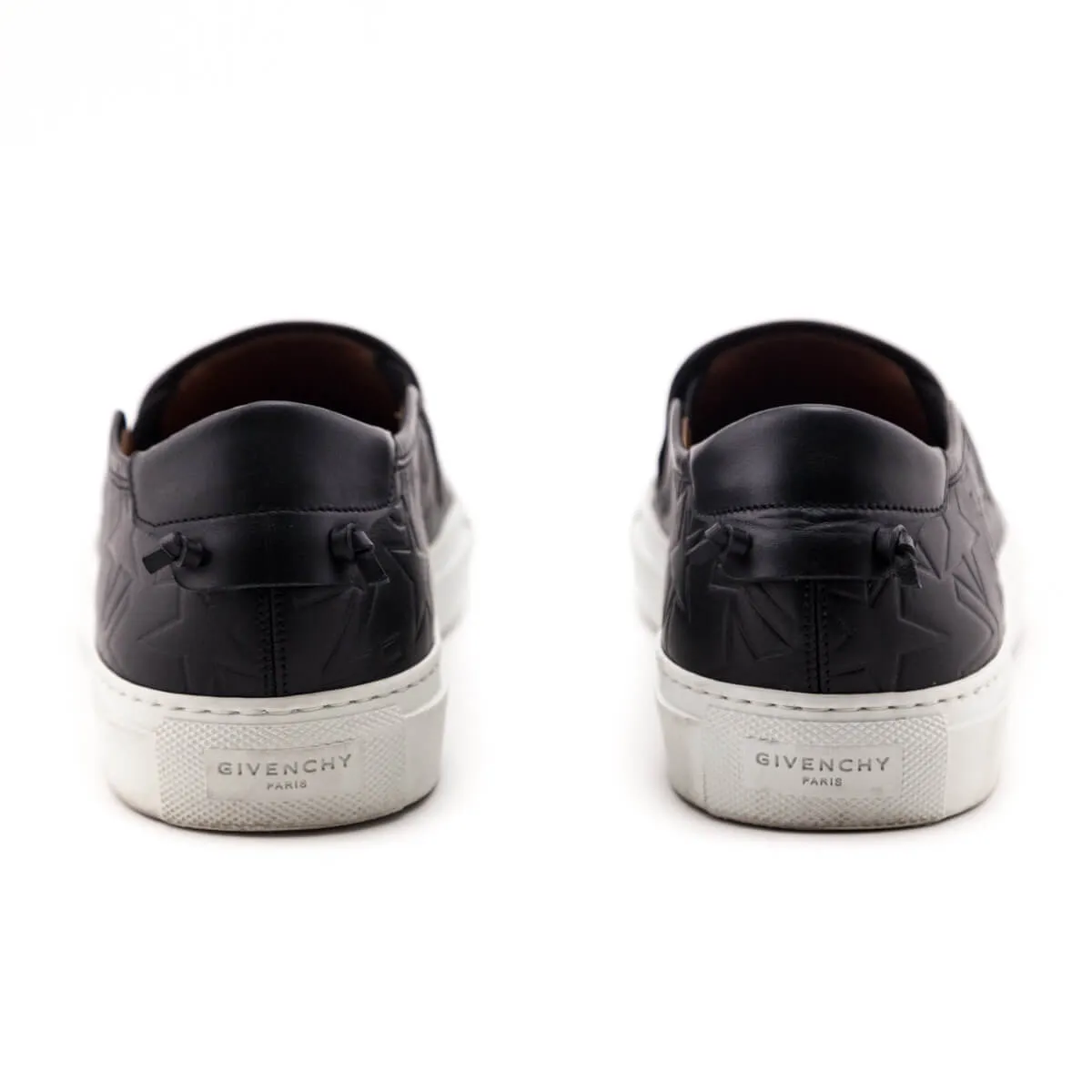Givenchy Black Leather Star Logo Sneakers Size US 7.5 | EU 37.5