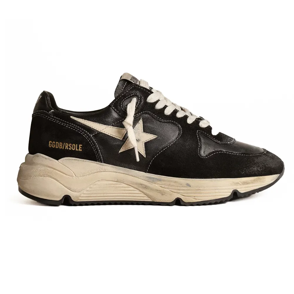 Golden Goose - Running Sole in Black Nappa and Suede