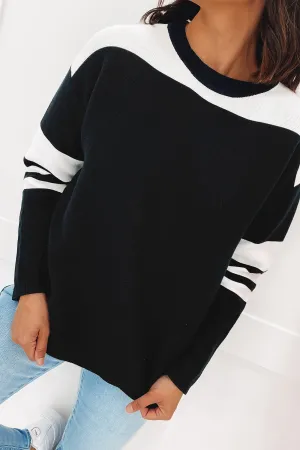 Grace Knit Crew Black
