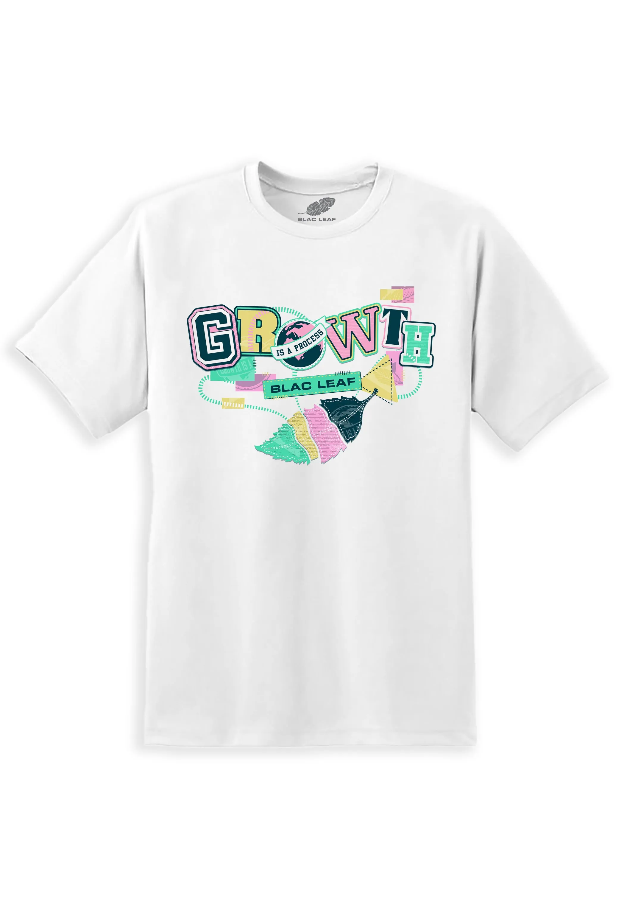 Growth Letter College Double T-Shirt, Patchwork Jogger and Sneakers Bundle