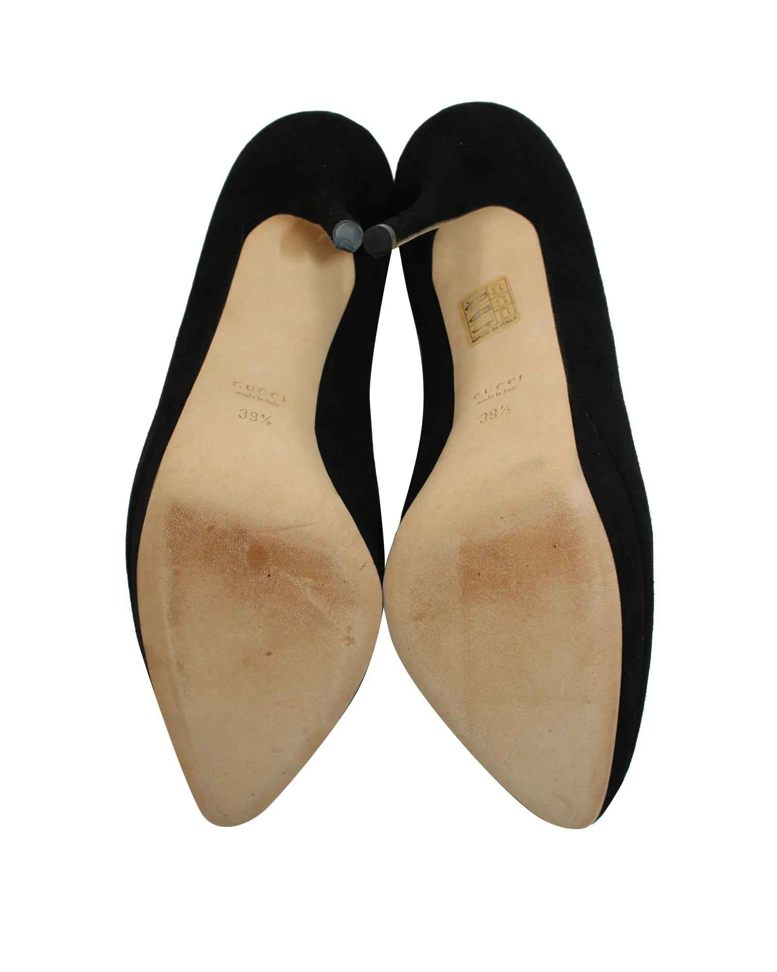 Gucci Platform Pumps in Black Suede