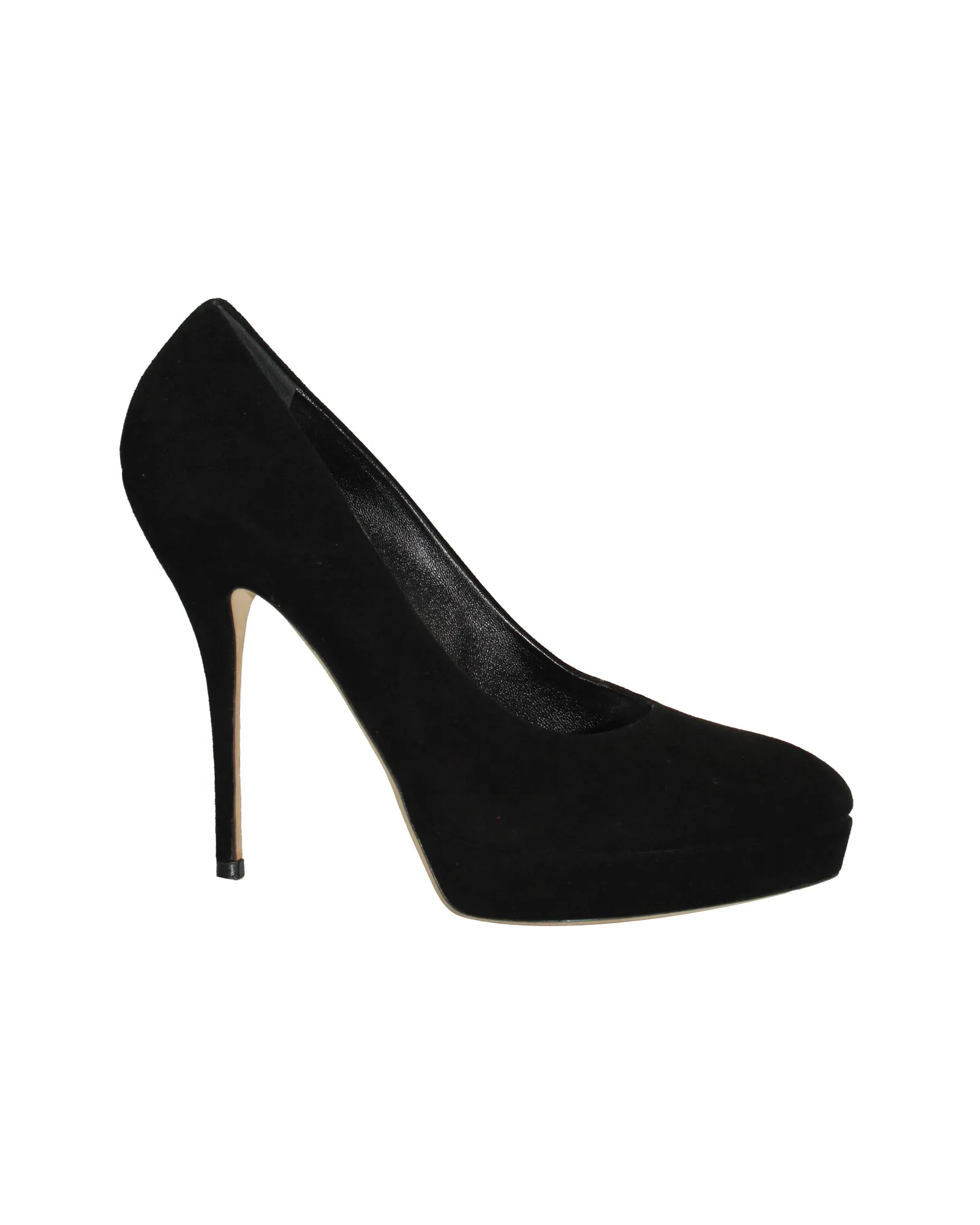 Gucci Platform Pumps in Black Suede