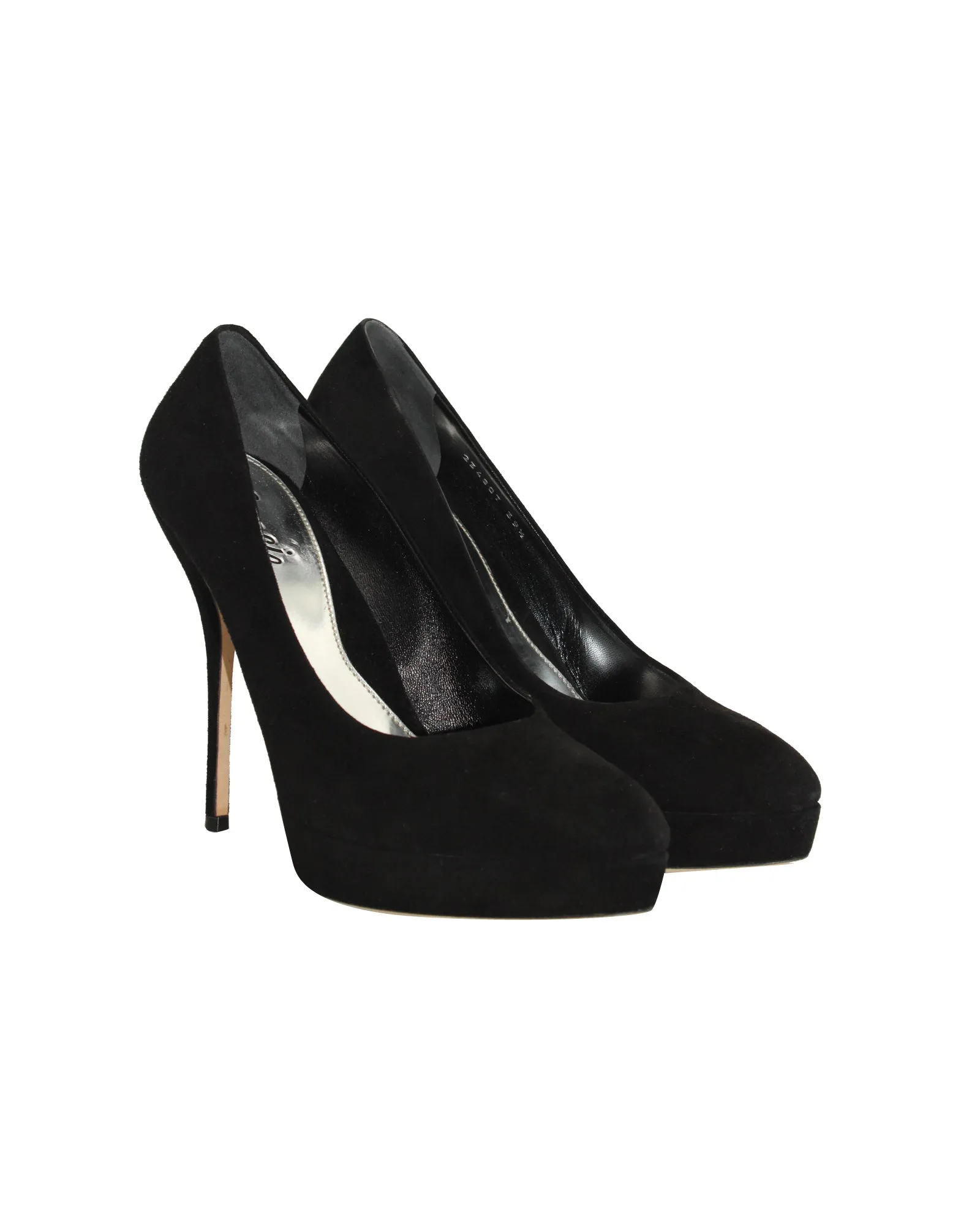 Gucci Platform Pumps in Black Suede