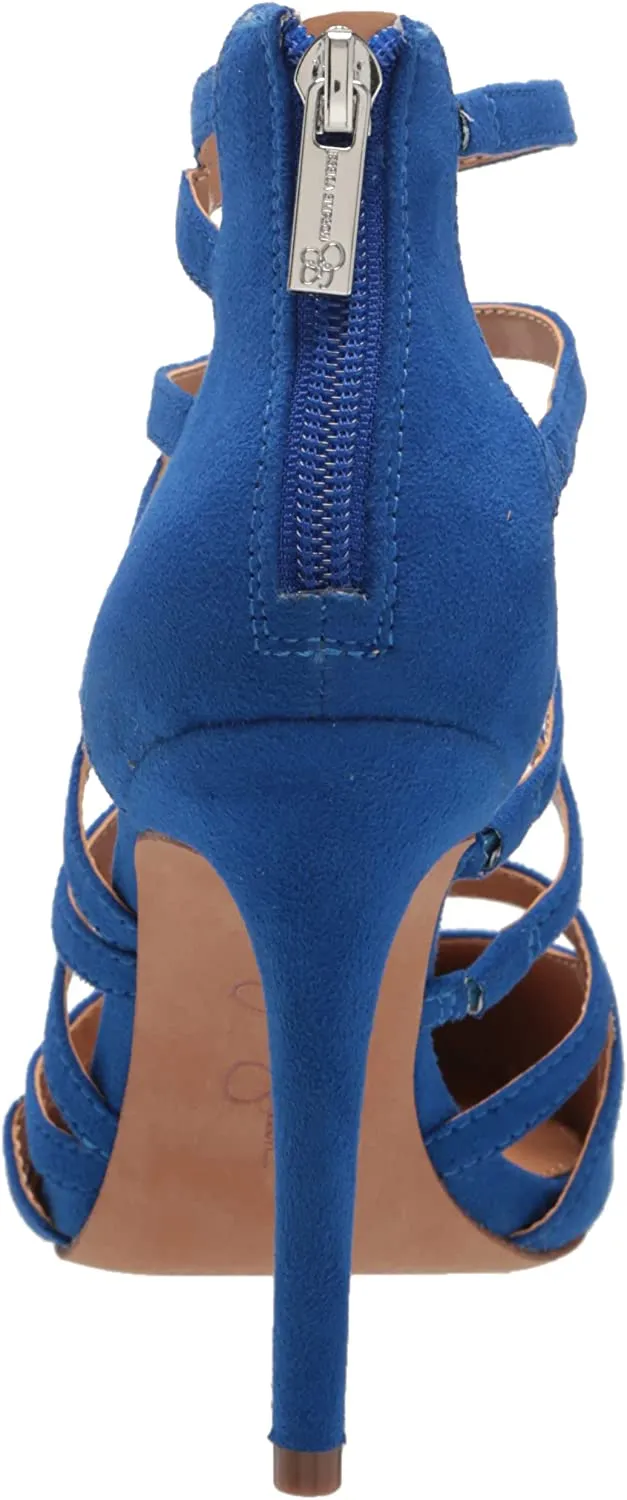 Jessica Simpson Parminda Royal Blue Pointed Toe Stiletto Heeled Strappy Pumps