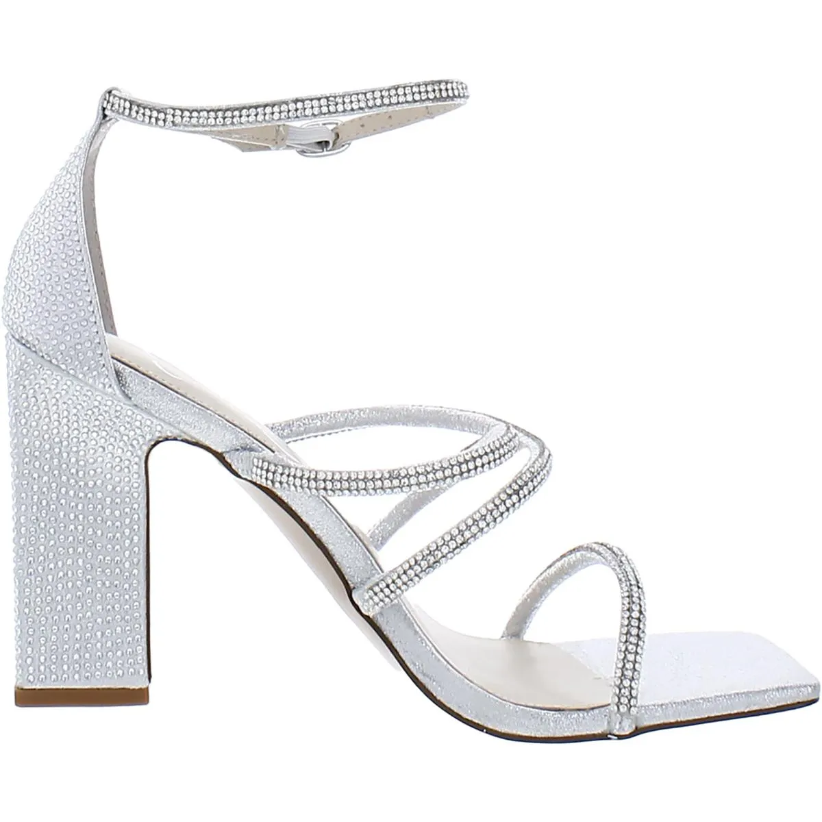 Jessica Simpson Womens Rhinestone Strappy Pumps