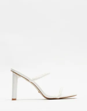 Johana Heel - White Scale