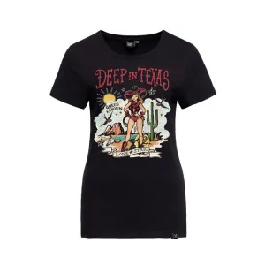 King Kerosin Queen Kerosin Deep In Texas Ladies T-Shirt White