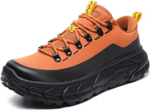 Men's Waterproof Hiking Shoes, Low-Top Trail Running Sneakers, Shock Absorbing Work Boots