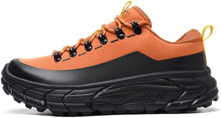 Men's Waterproof Hiking Shoes, Low-Top Trail Running Sneakers, Shock Absorbing Work Boots
