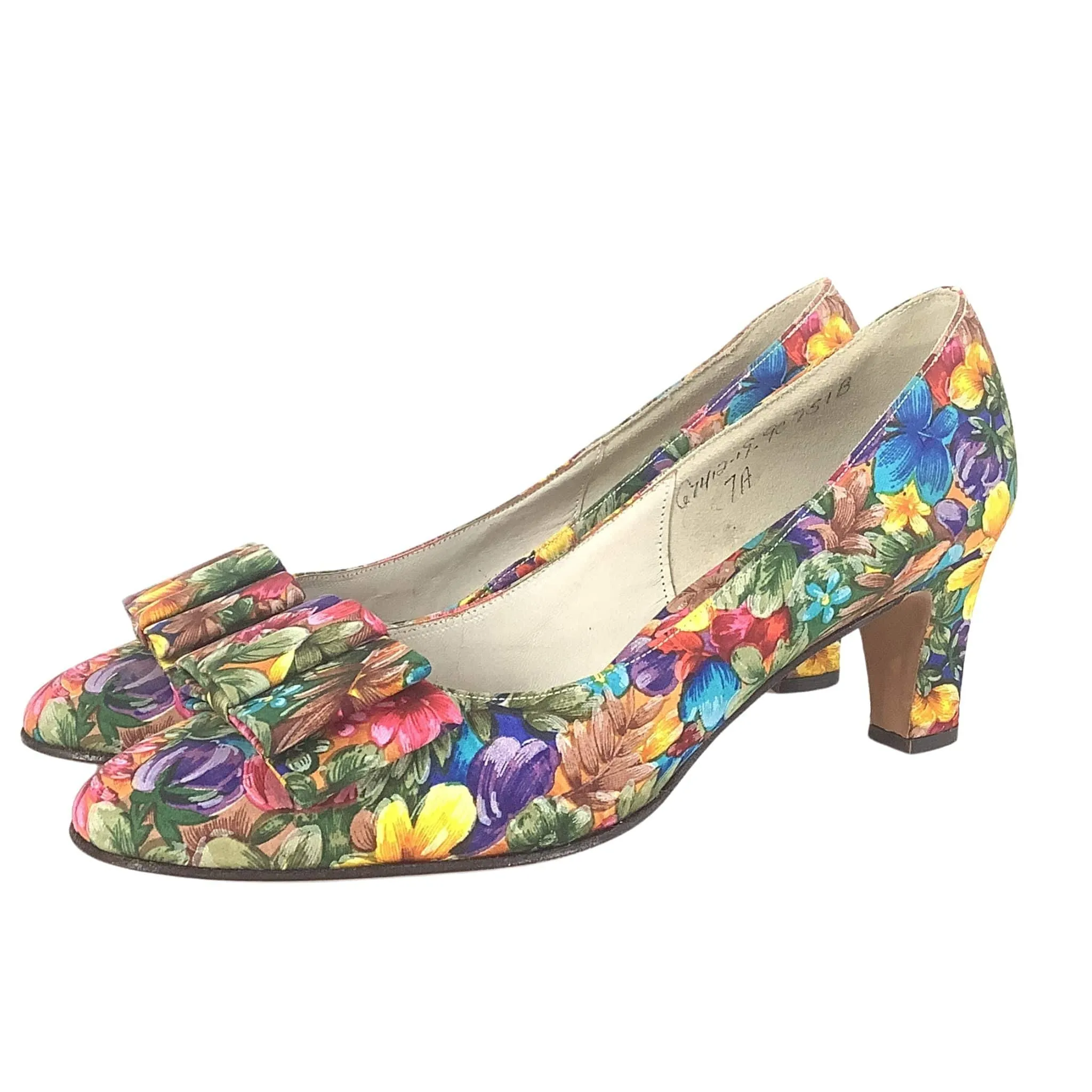 Mod Floral Heels