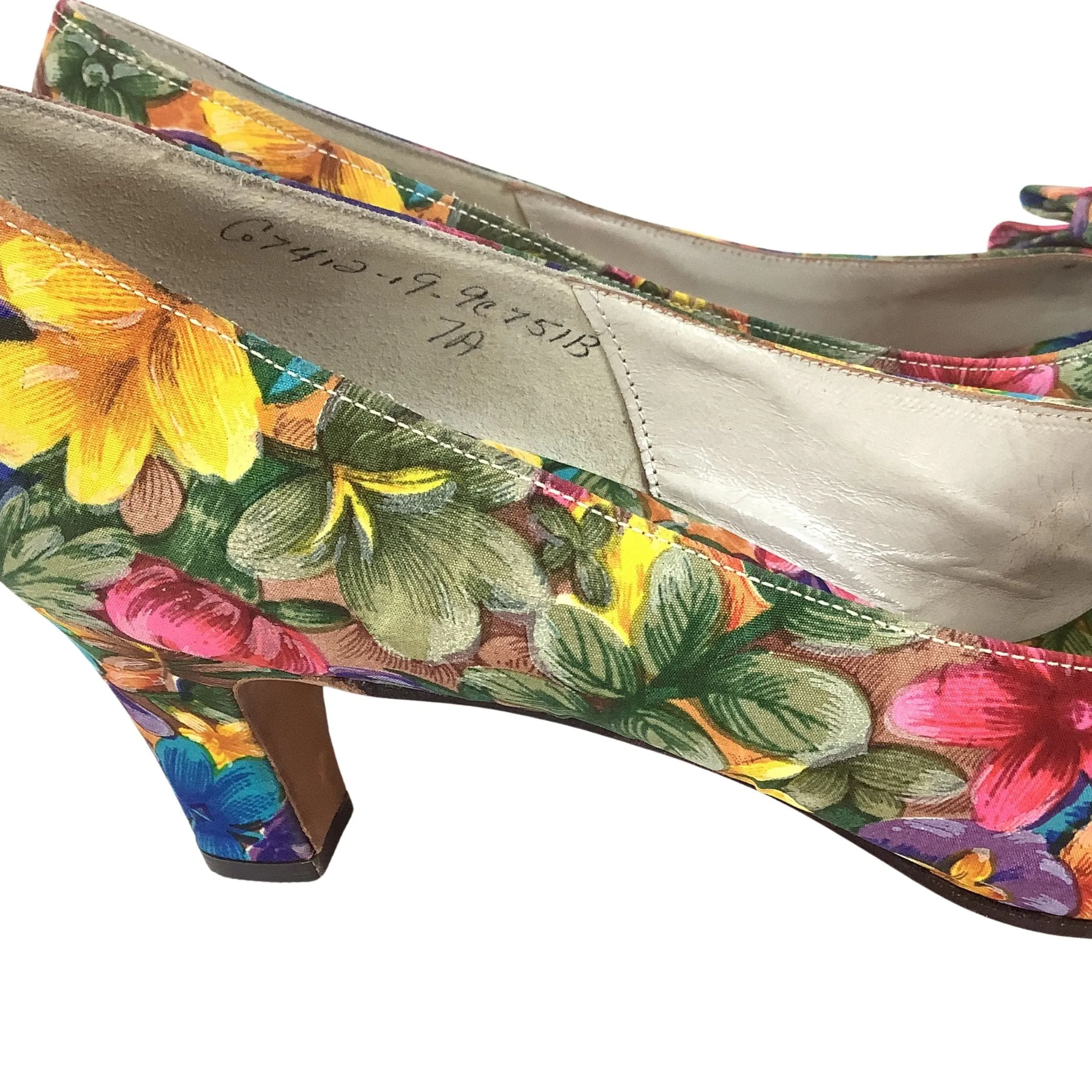 Mod Floral Heels