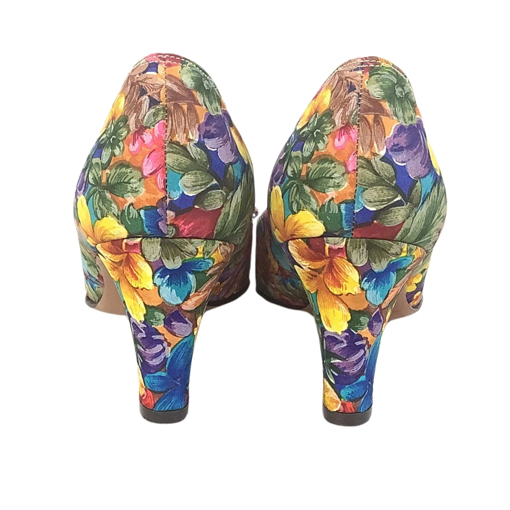 Mod Floral Heels