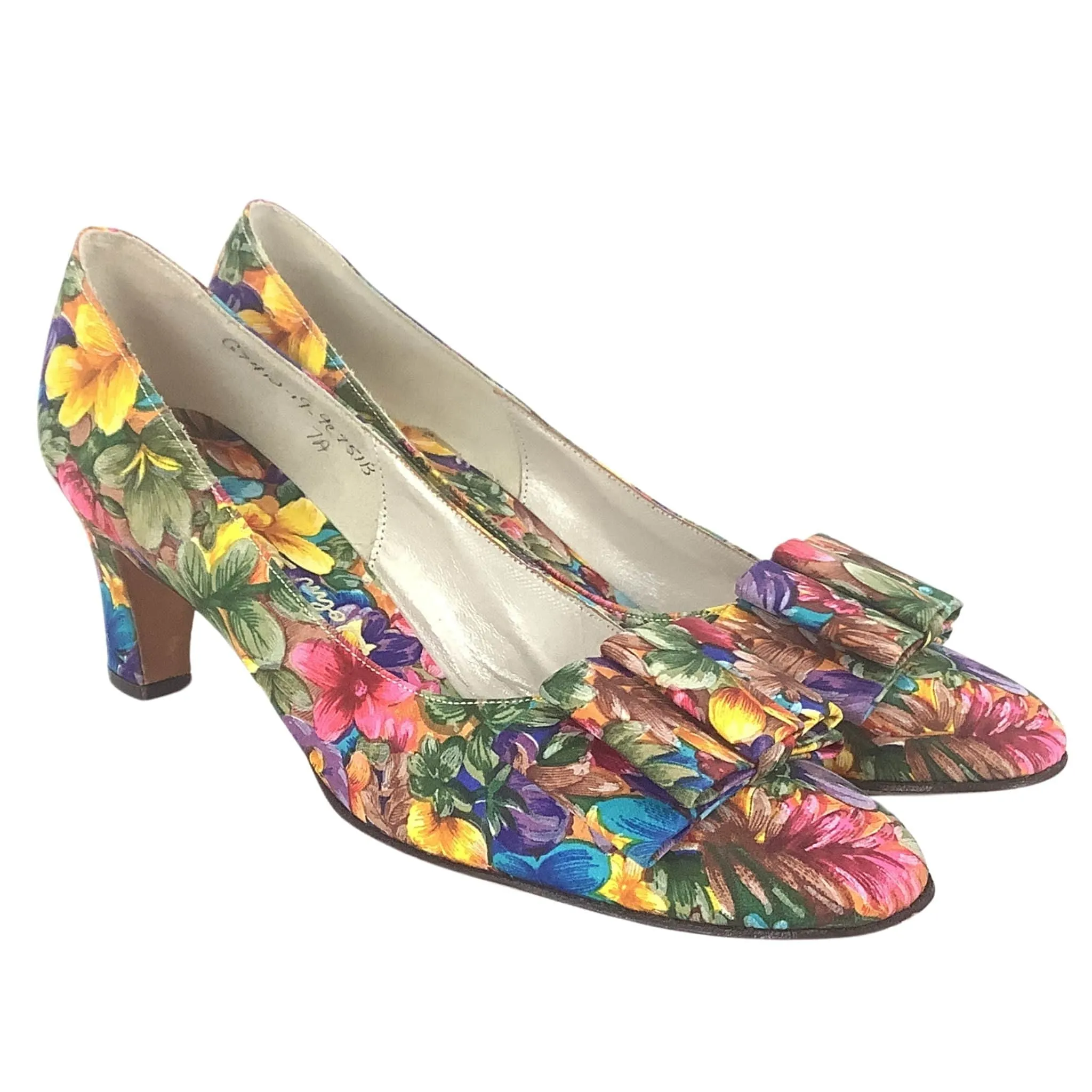 Mod Floral Heels
