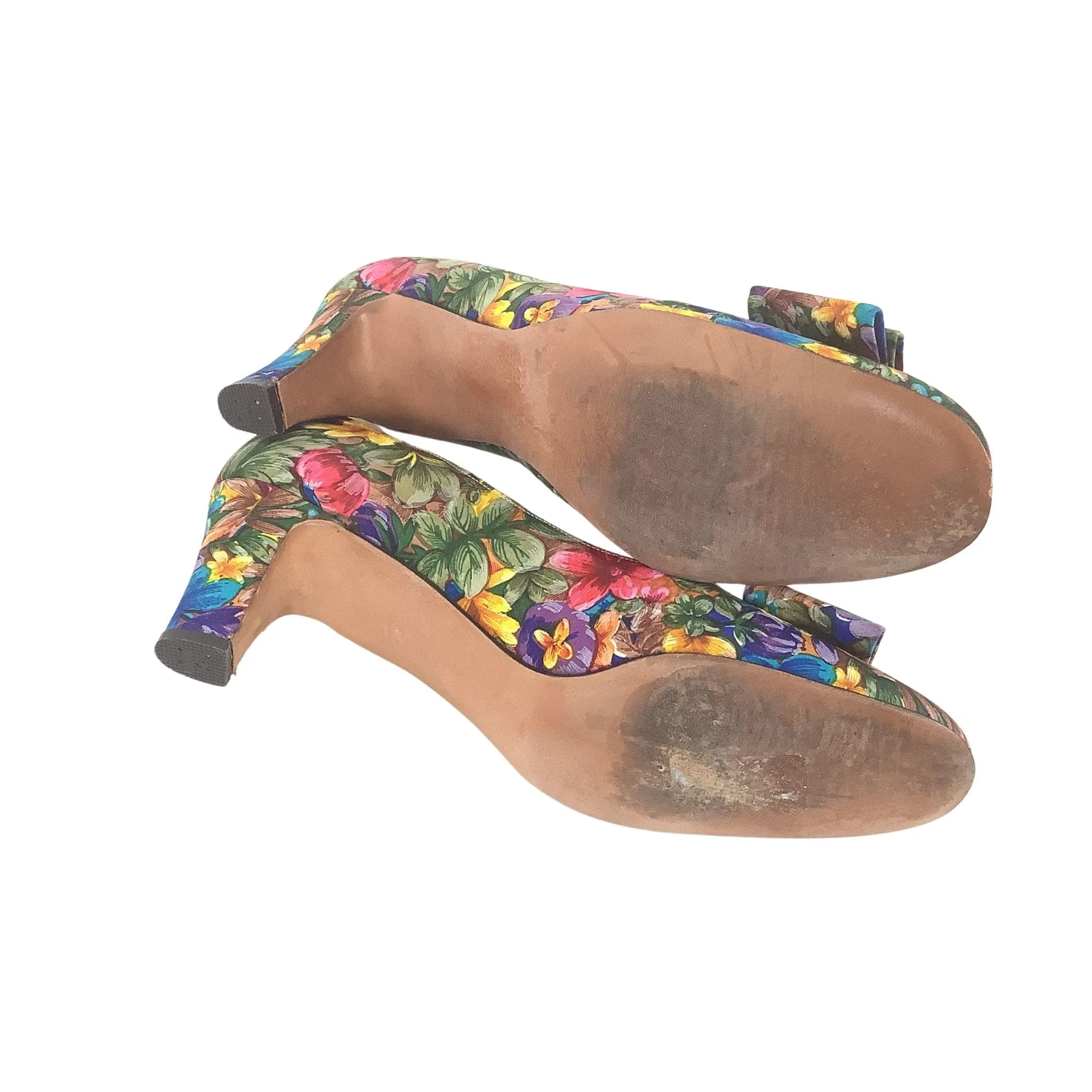 Mod Floral Heels