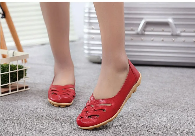 Nanccy Women's Comfort sofe pu Slip On Loafer