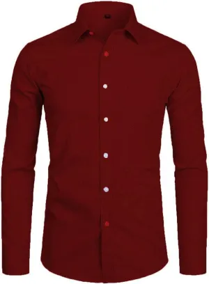 Plain maroon shirt
