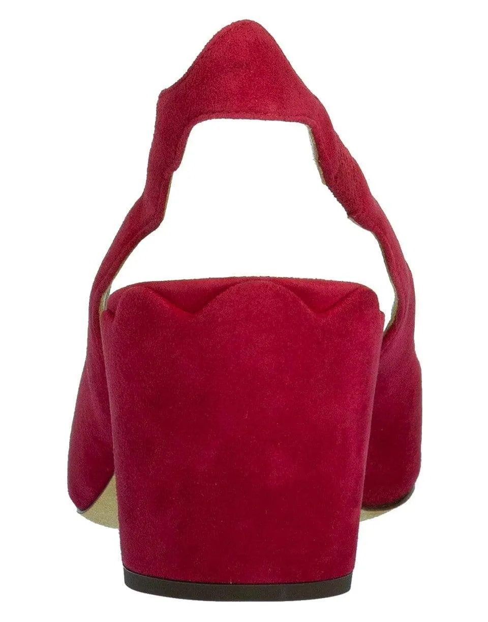 Raspberry Laurena Slingback