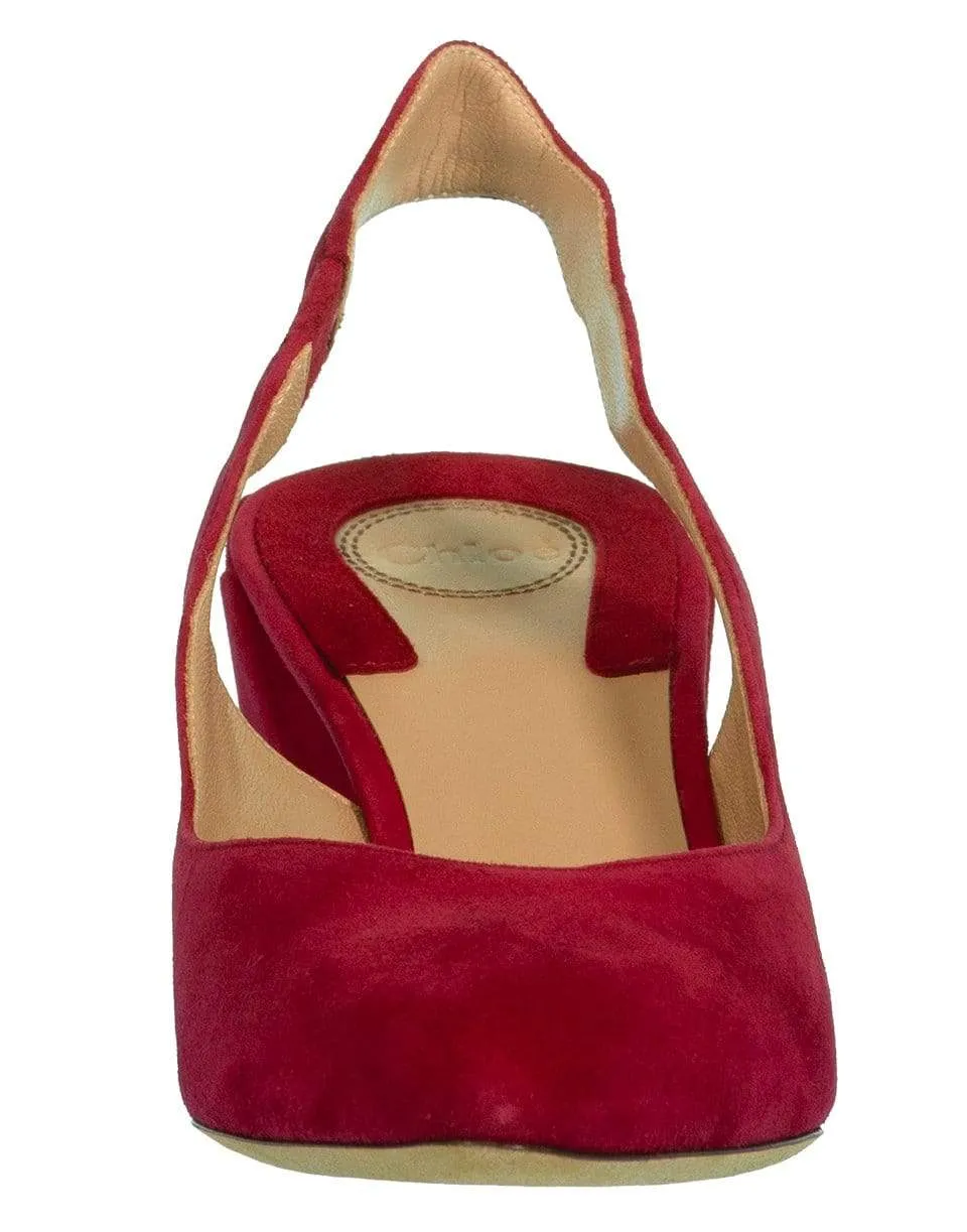 Raspberry Laurena Slingback