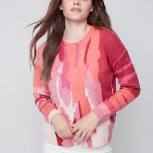Reversible Pink Camo Sweater