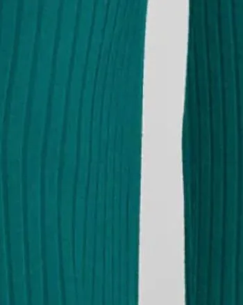 Ribbed Knit Blouson Hem Joggers in Emerald | Emerald