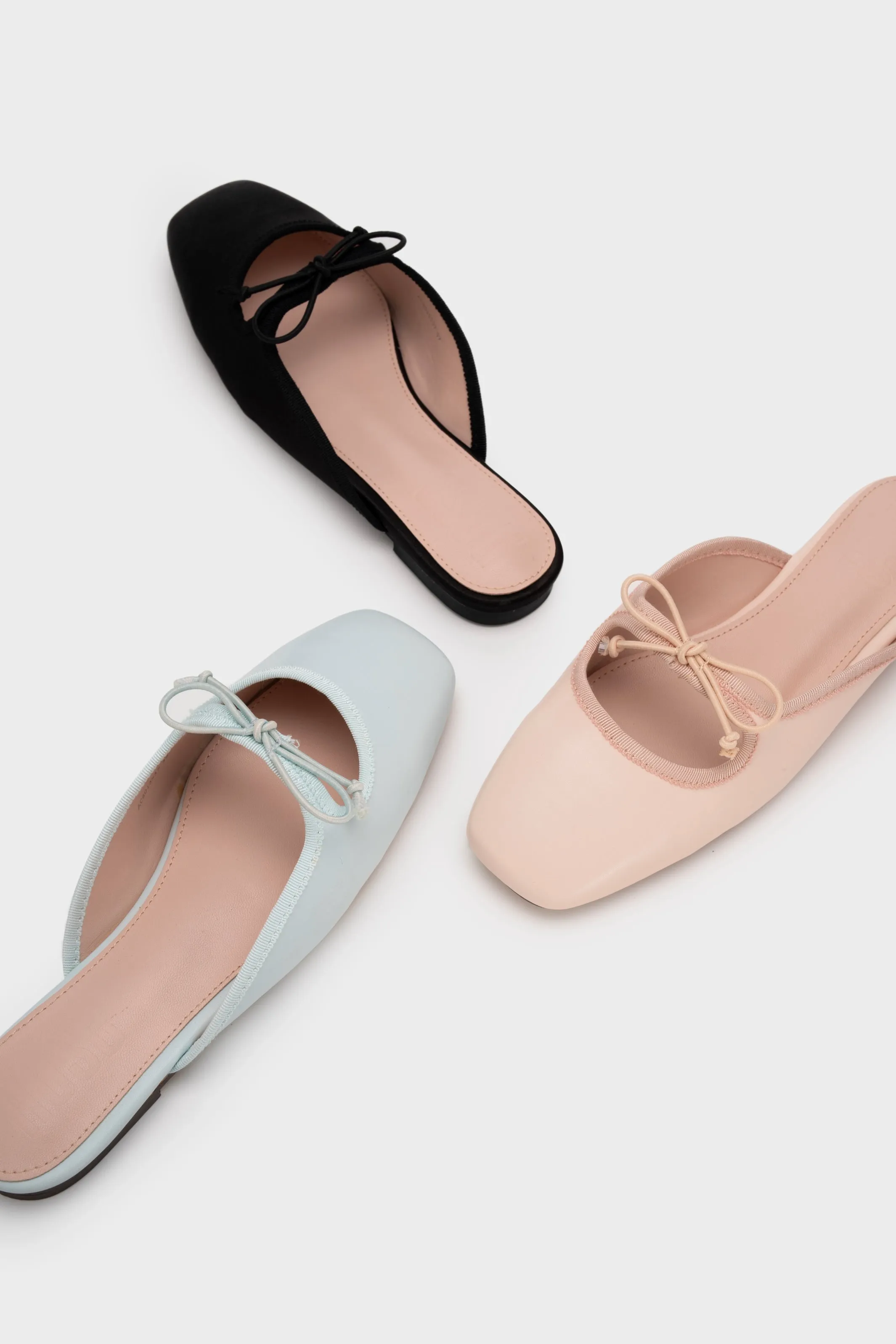 RIBBON FLAT MULE