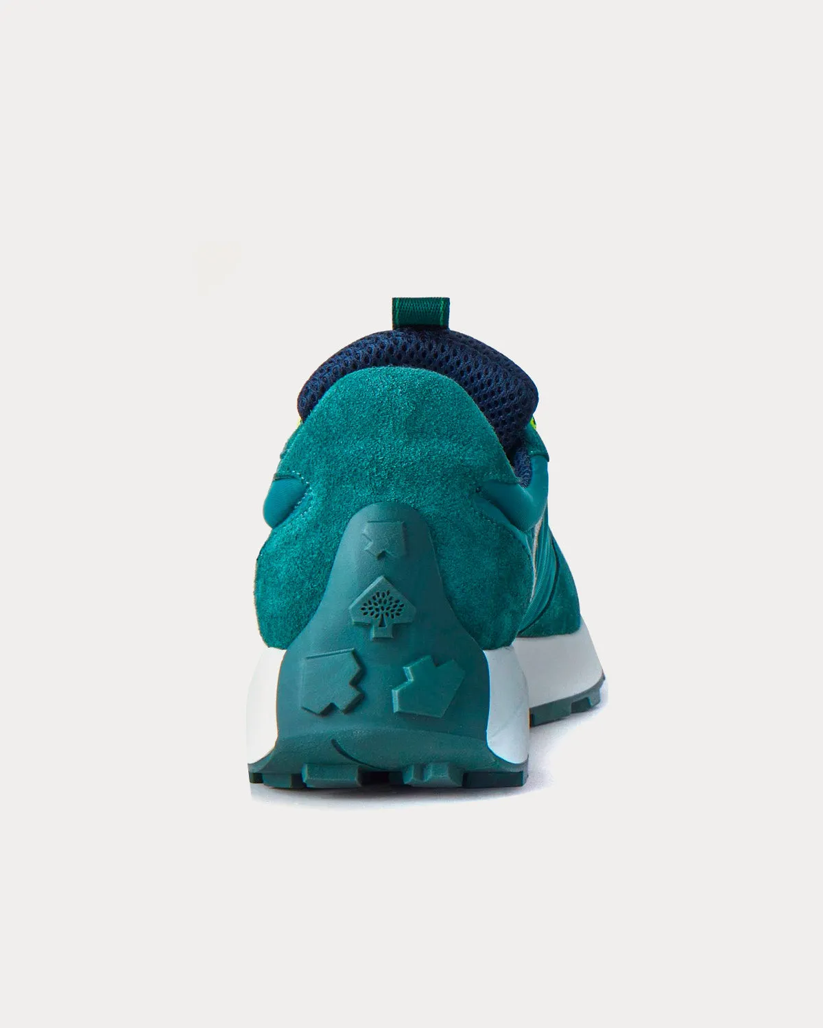 Runner Mulberry Green Leather & Synthetic Mix Low Top Sneakers