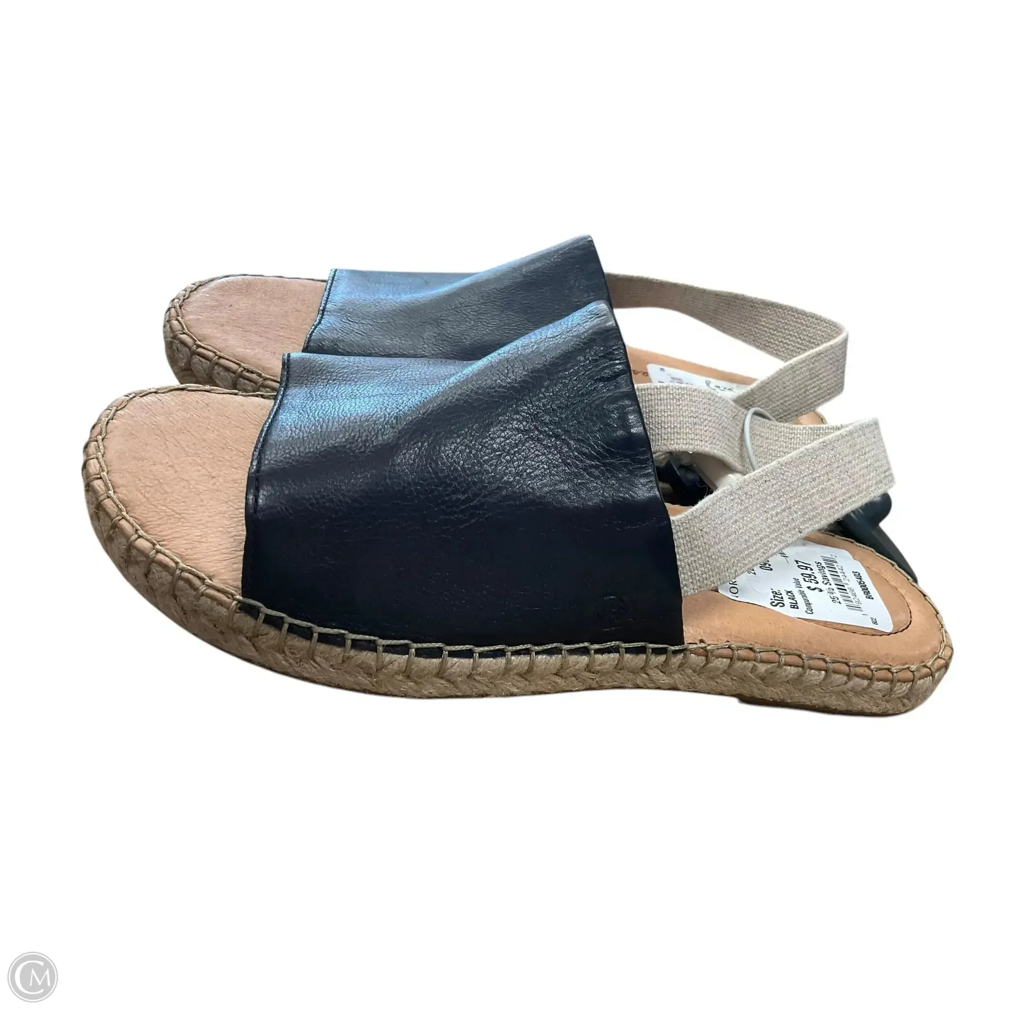 Sandals Flats By Born In Black, Size: 9