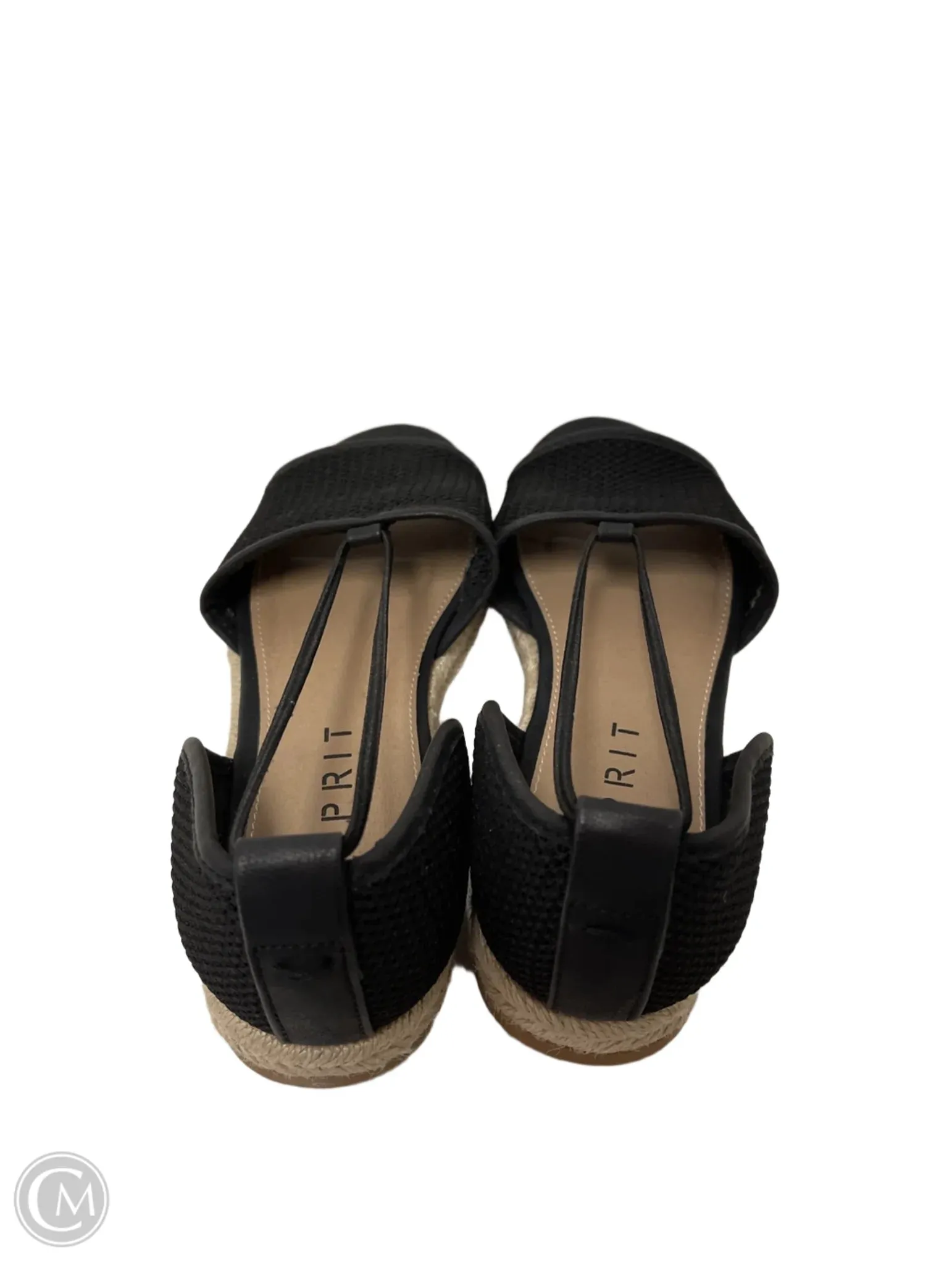 Sandals Flats By Esprit In Black, Size: 6.5