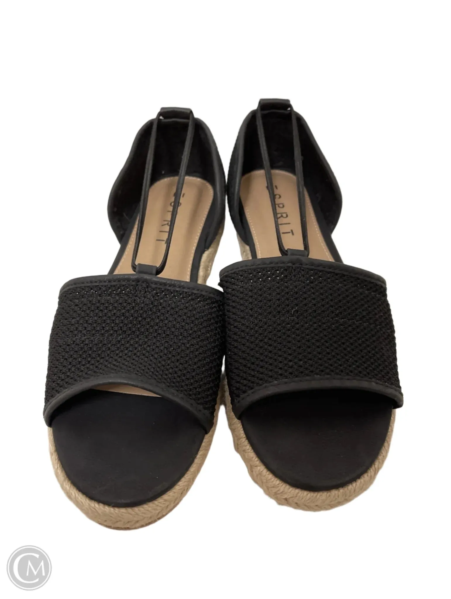 Sandals Flats By Esprit In Black, Size: 6.5