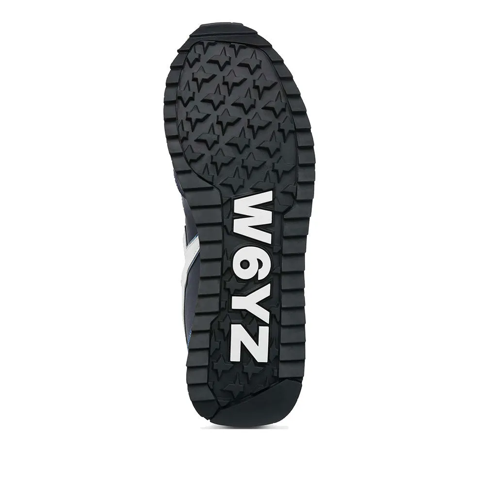 Scarpe Uomo W6YZ Sneakers Jet-M. in Tessuto Tecnico e Suede colore Navy Azure e Celeste