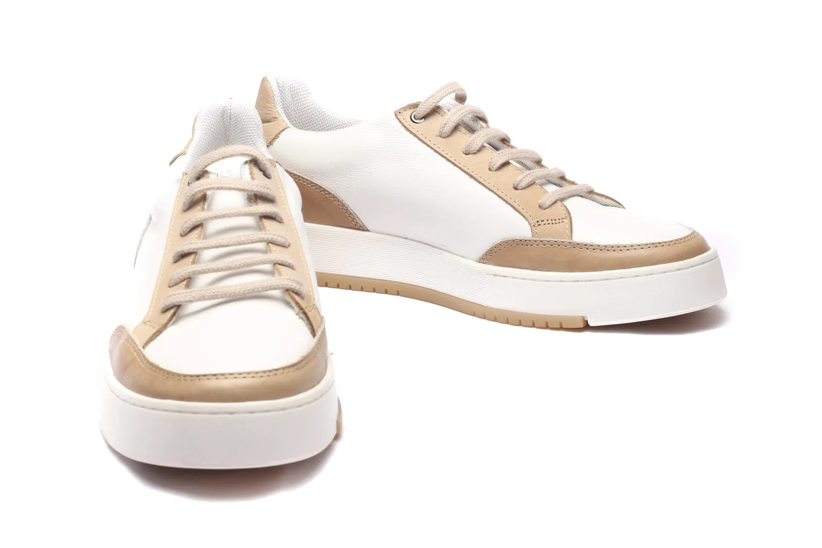 Sneaker State White & Tan