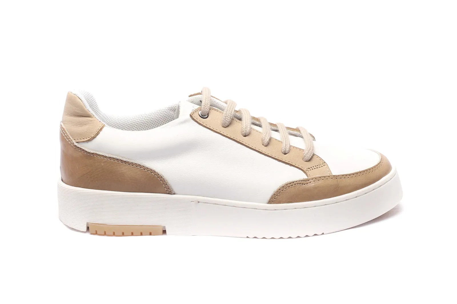 Sneaker State White & Tan