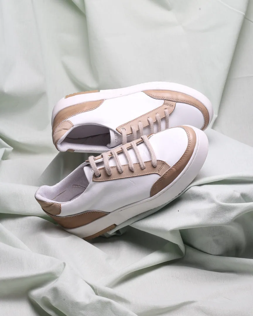 Sneaker State White & Tan