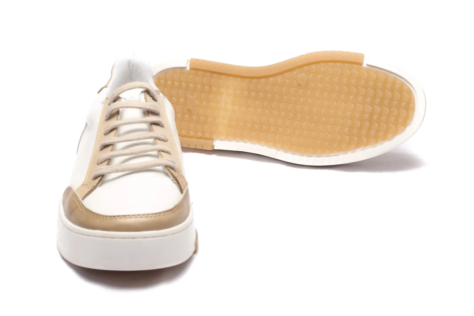 Sneaker State White & Tan
