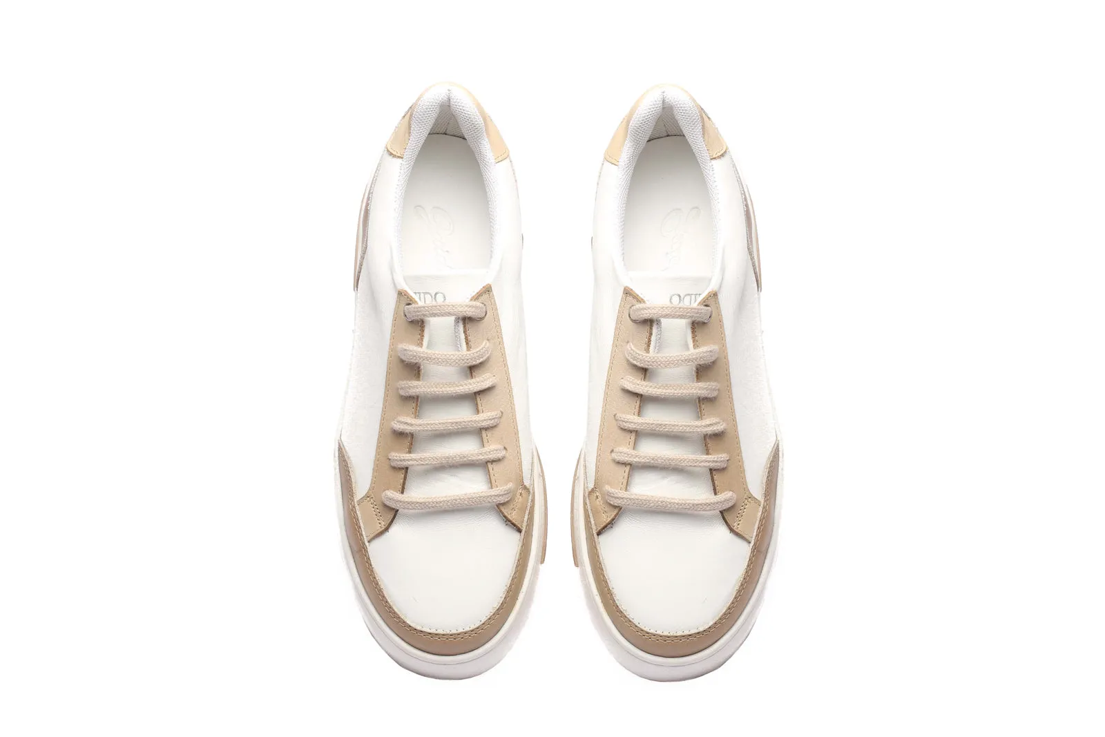 Sneaker State White & Tan