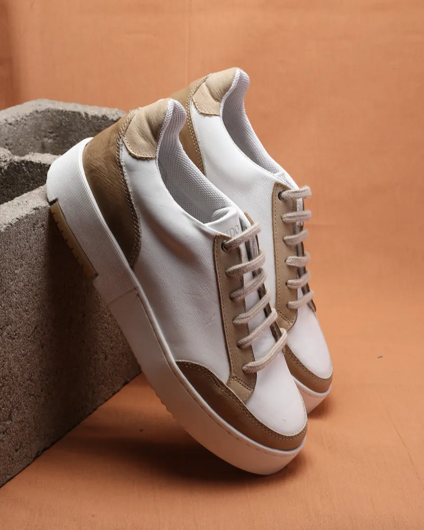 Sneaker State White & Tan