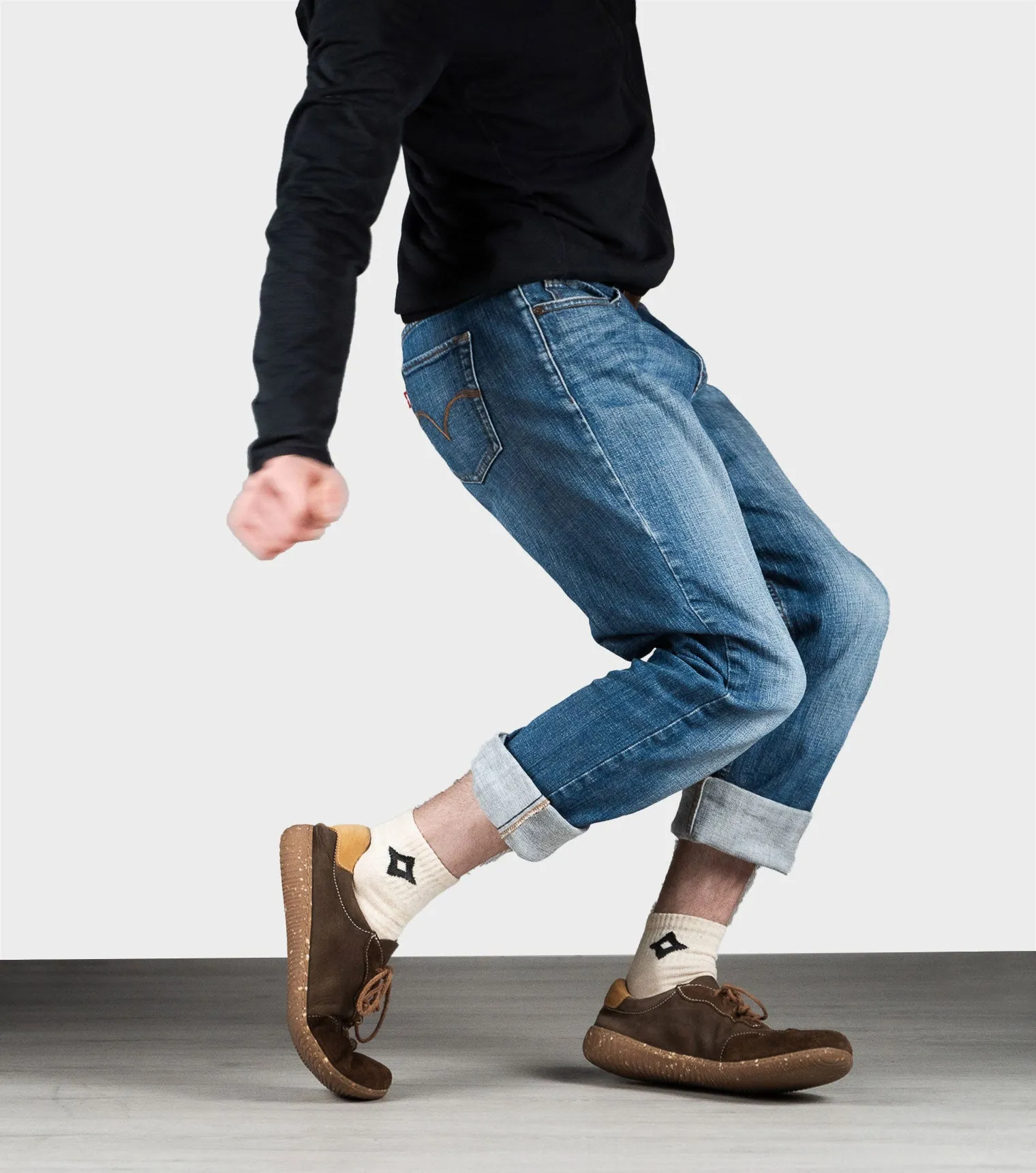 Sneaky Ninjas | Barefoot Retro Trainers Brown