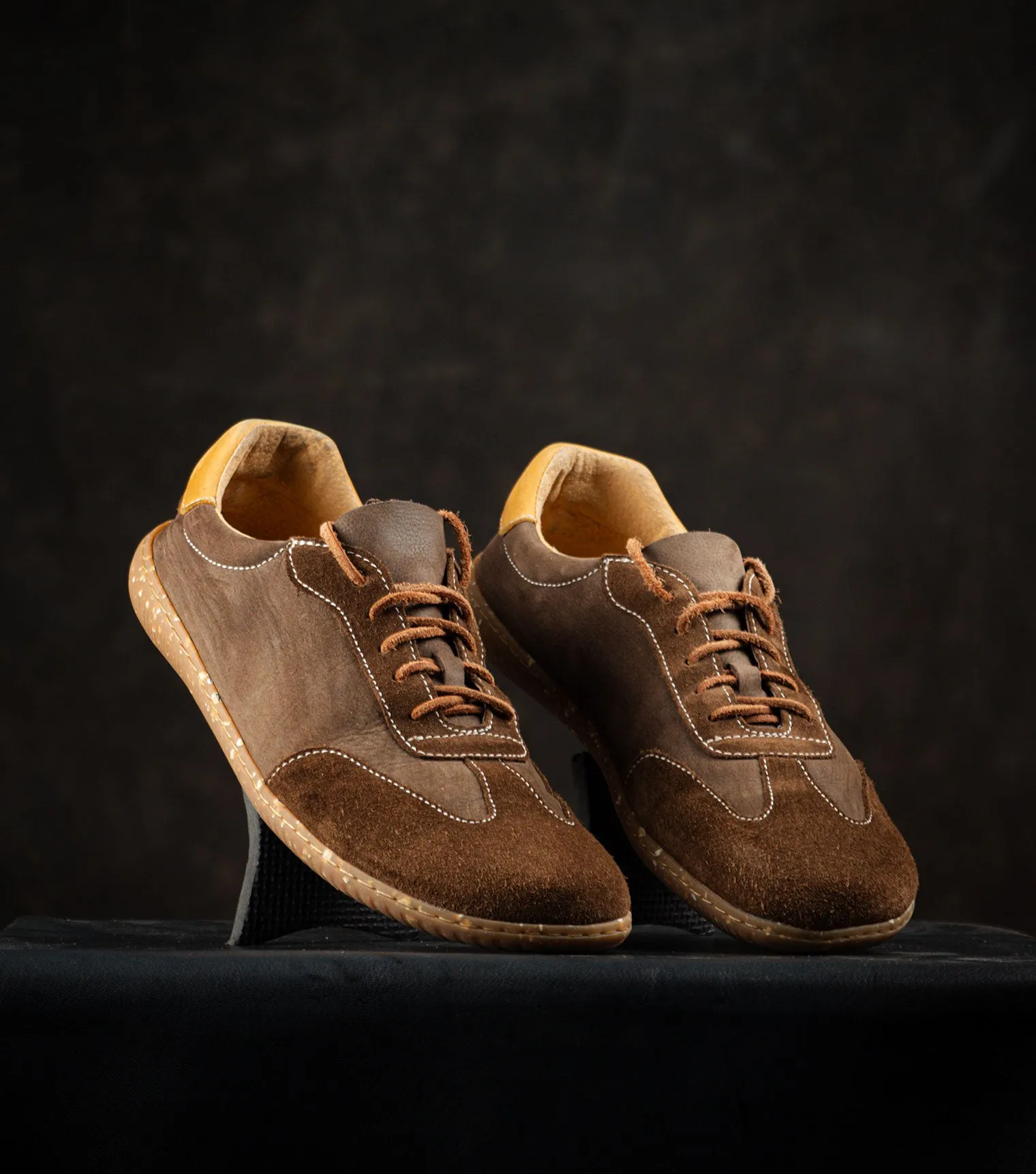 Sneaky Ninjas | Barefoot Retro Trainers Brown